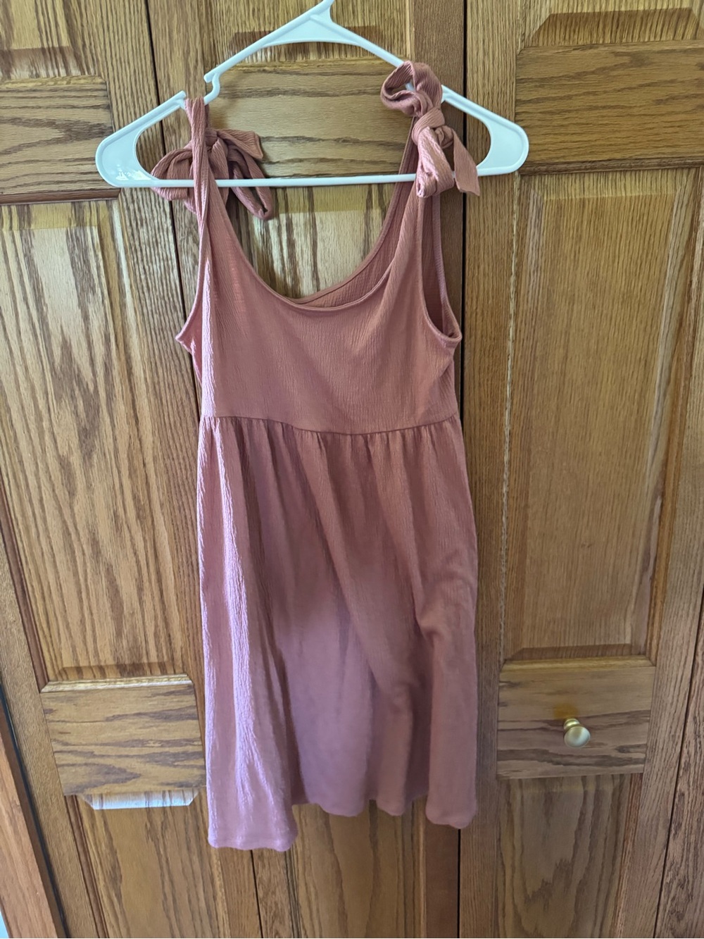wild fable Mauve-Pink Tie-Shoulder Sundress